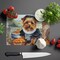 Edge Collections - 15" x 12" - Multicolor - Norfolk Terrier Fall Decorative Glass Cutting Board - 1 Piece